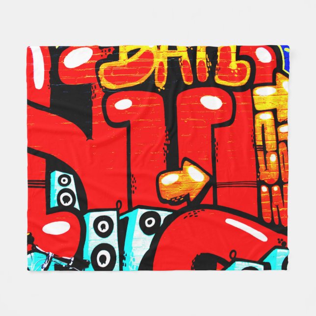 Graffiti 19 fbcna fleece blanket (Front (Horizontal))