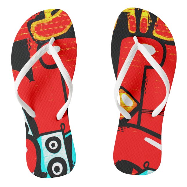 Graffiti 19 ffa flip flops (Footbed)