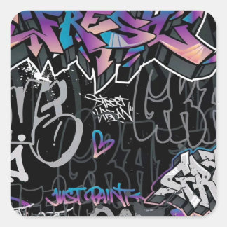 GRAFFITI #2 SQUARE STICKER