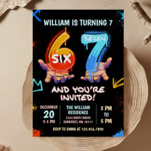 Graffiti 6 7 Meme Trend Six Seven Birthday Party