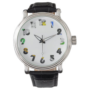 Graffiti 6 Number Overlay Mens cn Watch