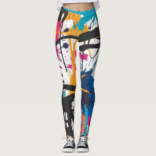 Graffiti abstract leggings