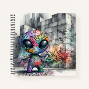 Graffiti Alien Notebook