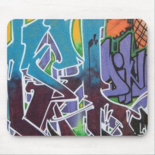 Graffiti and tags mouse pad