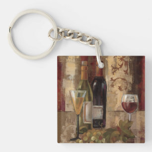 Graffiti and Wine Keychain