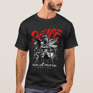 Graffiti Angel Spread Peace Tee