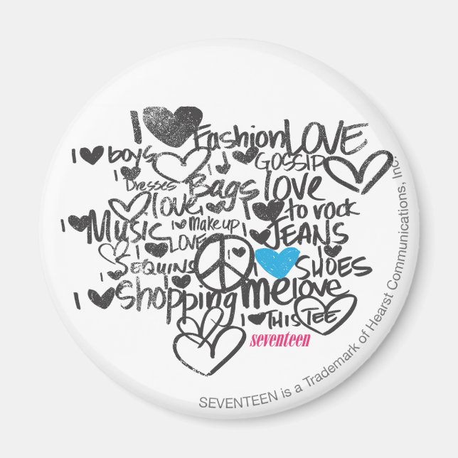 Graffiti Aqua Magnet (Front)