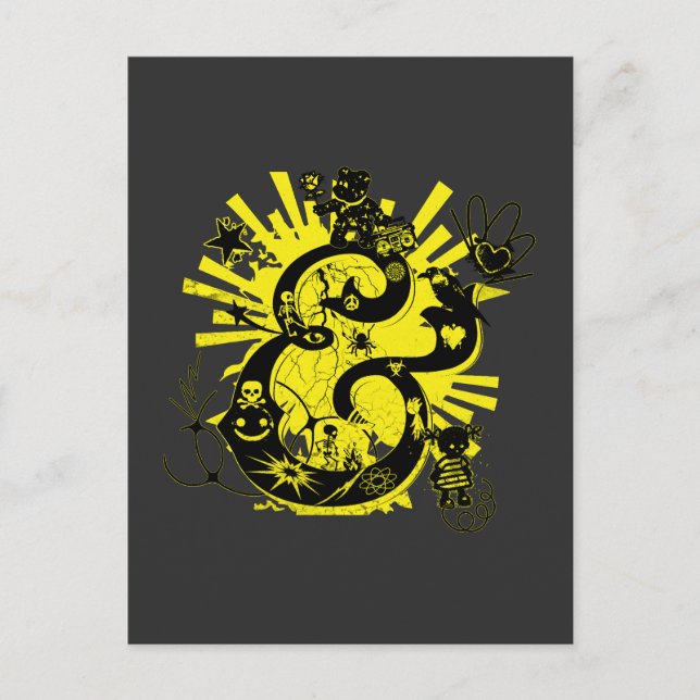 Graffiti Art Ampersand Postcard (Front)