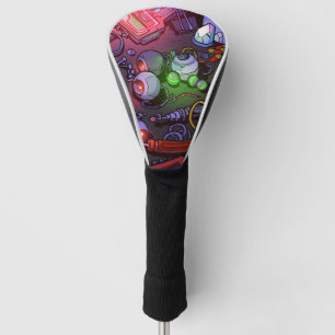 Graffiti art golf head cover
