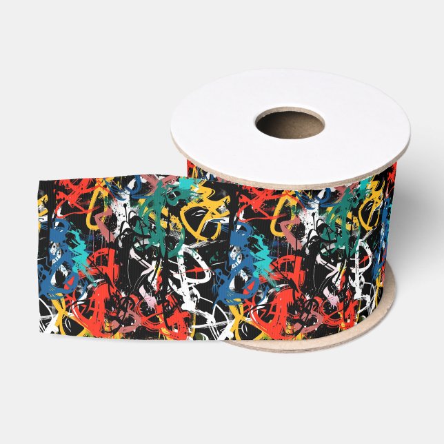 Graffiti Art Grosgrain Ribbon (Spool)