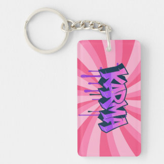 Graffiti art "KARMA" Keychain