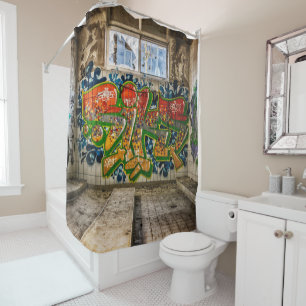 Graffiti Art Lost  Abandoned Building Shower