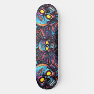Graffiti Art Skull Cyberpunk 2 Skateboard