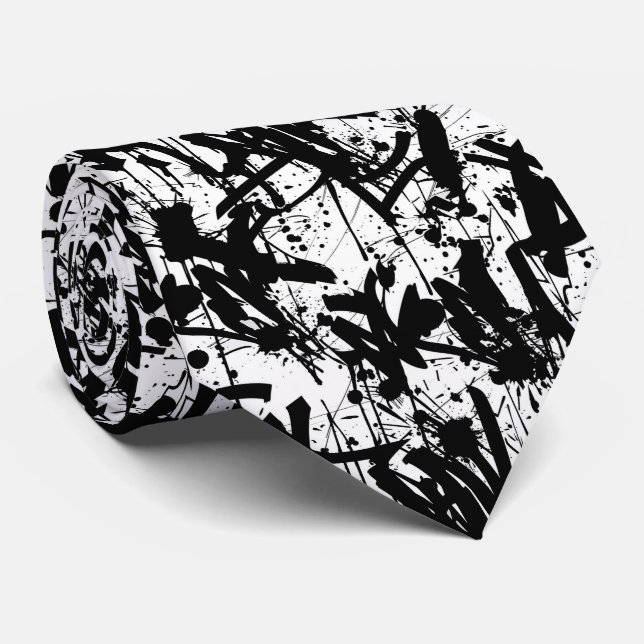 Graffiti Art Tie (Rolled)