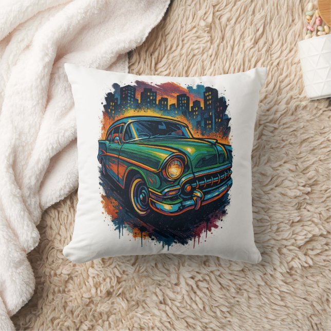 Graffiti Art Urban Pop Throw Pillow (Blanket)
