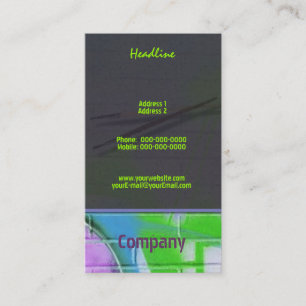 Graffiti Artist Business Card