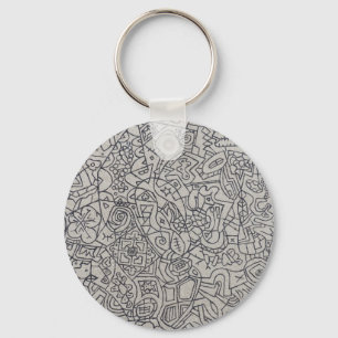 Graffiti Artwork Line Work Keychain