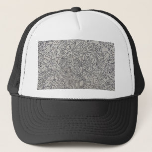 Graffiti Artwork Line Work Trucker Hat