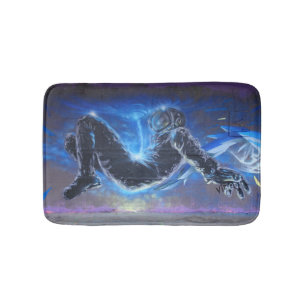 Graffiti Astronaut Bath Mat