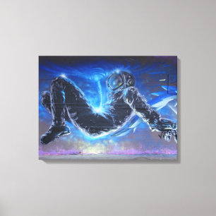 Graffiti Astronaut Canvas Print