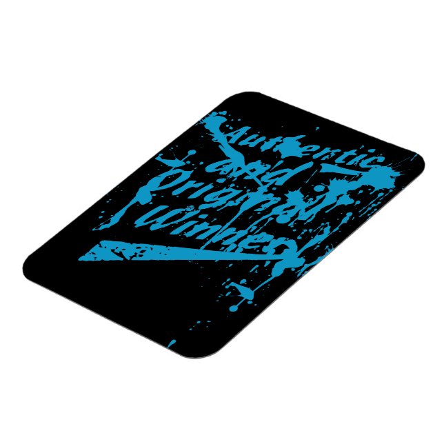 Graffiti Authentic Original Winner Grunge Splatter Magnet (Left Side)