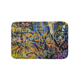 Graffiti Background Bath Mat