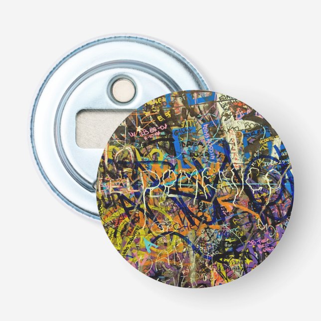 Graffiti Background Bottle Opener (Front)