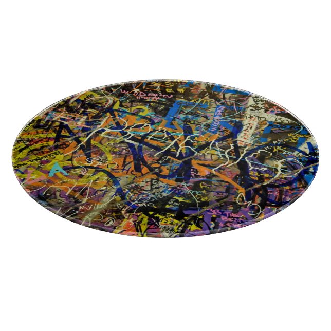 Graffiti Background Cutting Board (Corner)