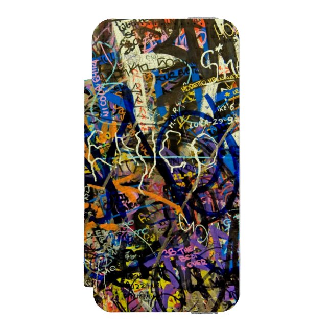 Graffiti Background Incipio iPhone Wallet Case (Folio Front)