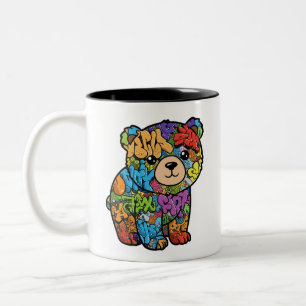 Graffiti Bear Mug - Version à droite