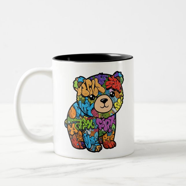 Graffiti Bear Mug - Version à droite (Gauche)