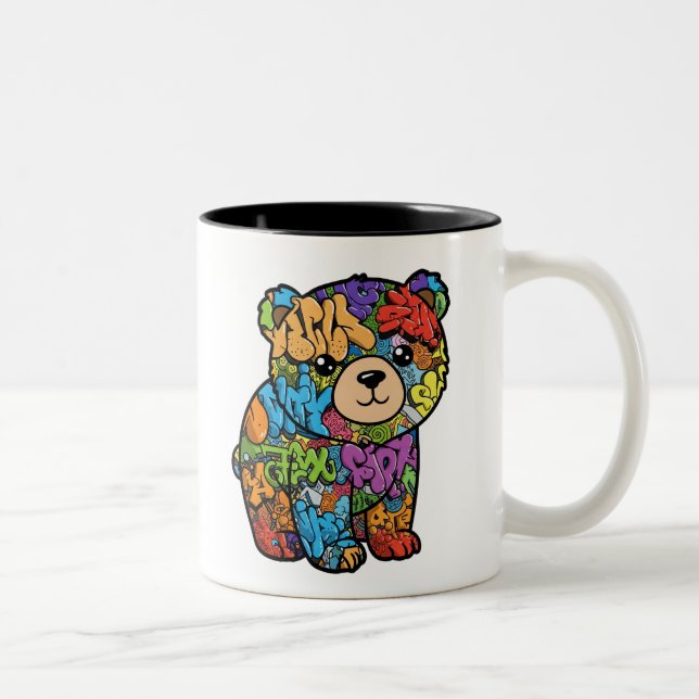 Graffiti Bear Mug - Version à gauche (Droit)