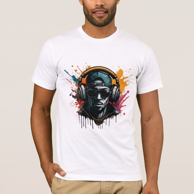 Graffiti Beats, Splashed Beats T-Shirt (Front)