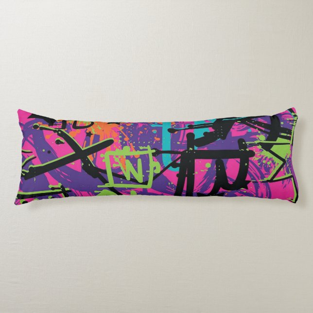 Graffiti Body Pillow (Front)