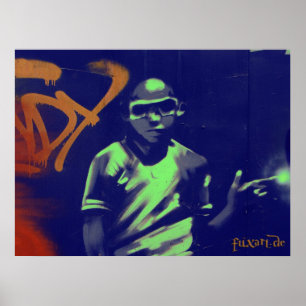 Graffiti Boy Poster