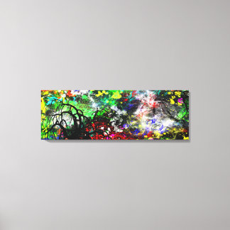 Graffiti Brick Wall Canvas Print