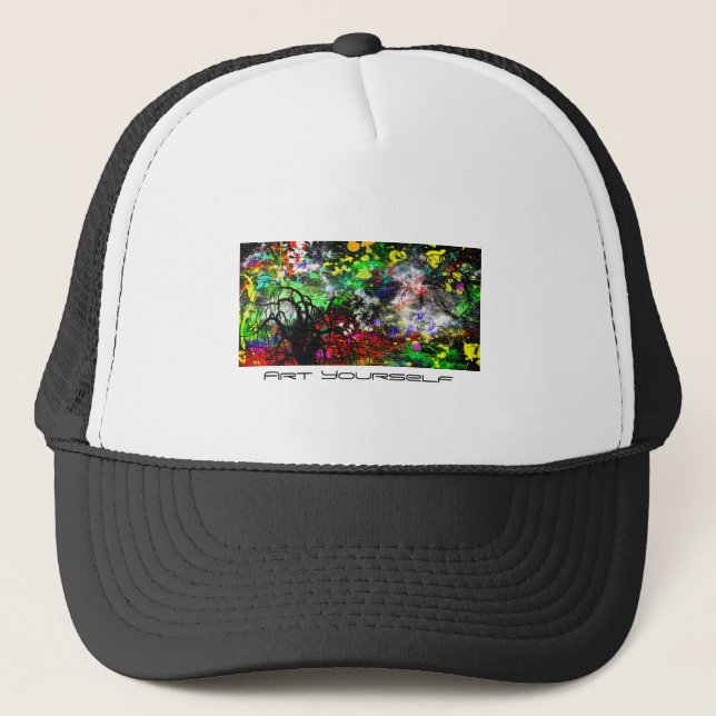 Graffiti Brick Wall Trucker Hat (Front)