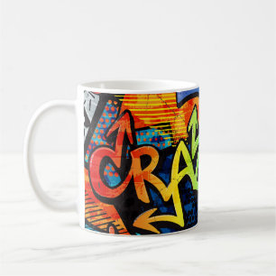 Graffiti Bricks: Urban Abstract Coffee Mug
