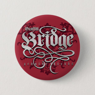 Graffiti Bridge Genuine Threads 2 Inch Round Button