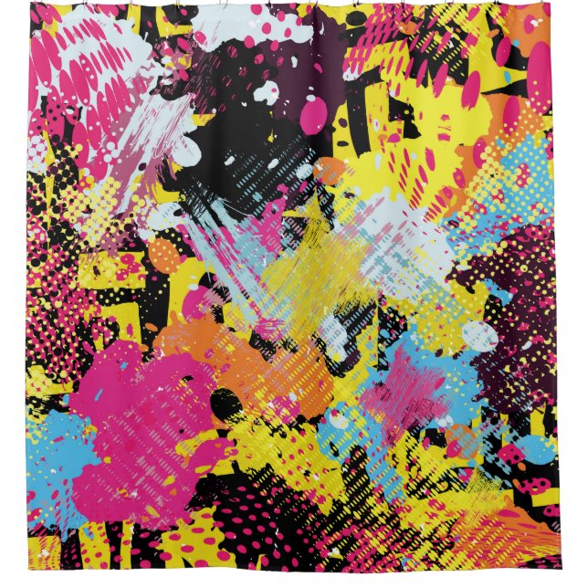 graffiti bright psychedelic seamless pattern (Front)