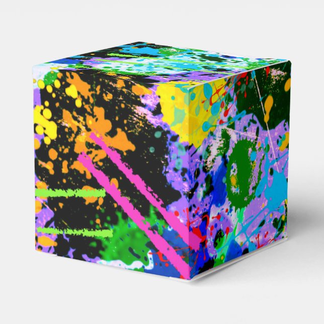 Graffiti Carnival Favor Box (Back Side)