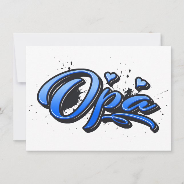 Graffiti Carte de voeux (Devant)