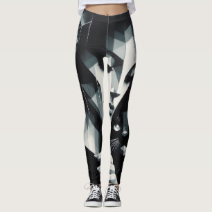 Graffiti Cat Lady Leggings