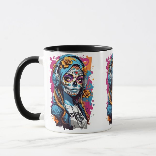 Graffiti Ceramic Mug (Left)
