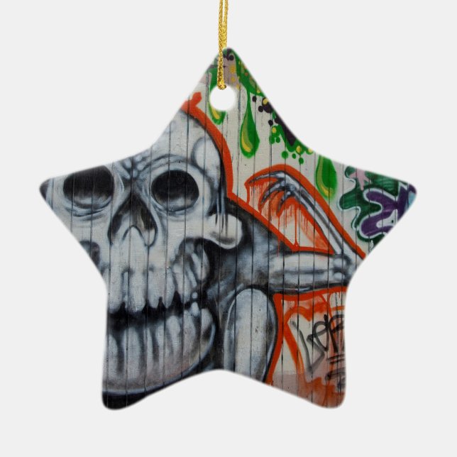 Graffiti Ceramic Ornament (Front)