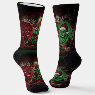 Graffiti Christmas Sustainable Premium Socks