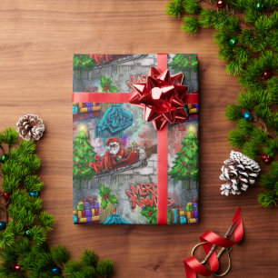 Graffiti Christmas Wrapping Paper