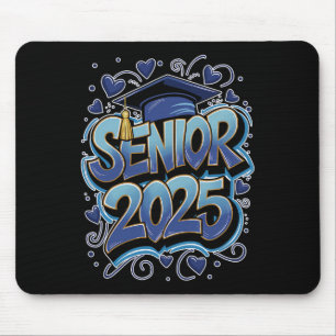 Graffiti Cl Of 2025 Senior 2025 Graduation Back To Mouse Pad