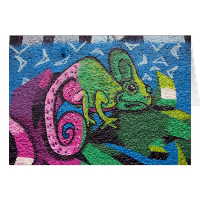 Graffiti coloré Chameleon (Devant Horizontal)