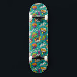 Graffiti comic with bright elements Skateboard<br><div class="desc">Make this Graffiti Skateboard Custom Captions your own by adding your text.  Ideal for any Occasion such a birthday or Graduation gift too!</div>